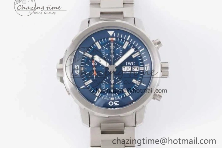 MIROTIME 0302 Aquatimer Chrono SS V6SF 1:1 Best Edition Blue Dial on SS Bracelet A Modern 7032
